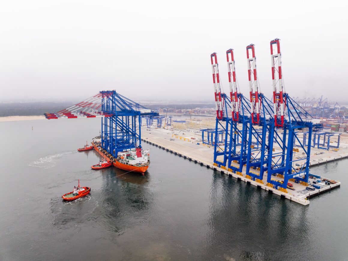 Sea Baltic Hub received new crane installations for terminal expansion. Baltic Hub received new crane installations for terminal expansion.