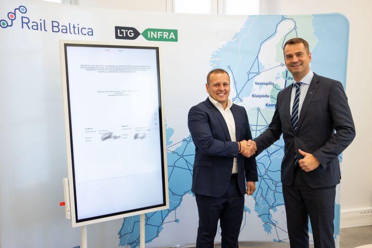 A contract for the construction of a new 17.1 km long section of Rail Baltica has been signed in Lithuania.