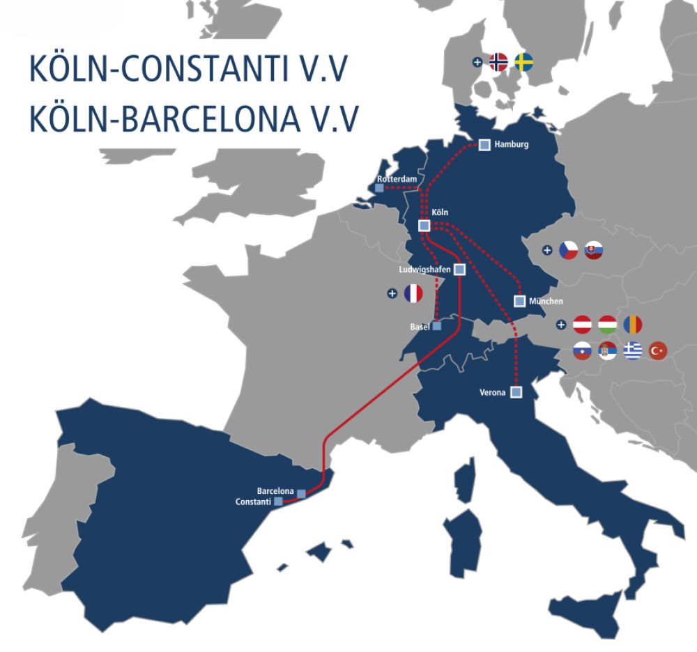 Kombiverkehr restructures Germany-Spain traffic.