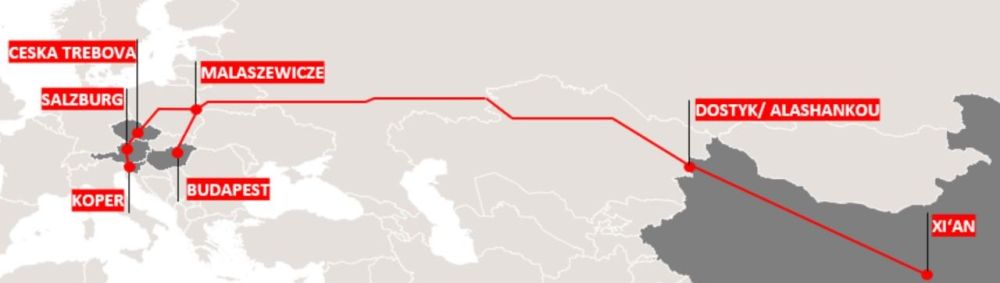 Bahnoperator adds direct Xi’an–Central Europe links to Budapest and Česká Třebová.